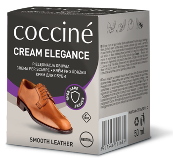 Coccine Cream Elegance krém na boty 50 ml černý
