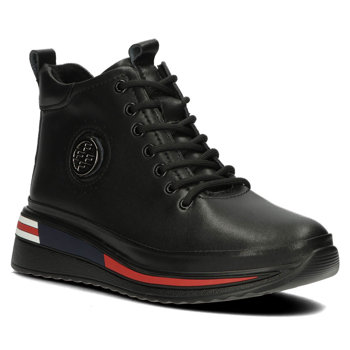 Kožené sneakersy Filippo DBT4215/22 BK černá