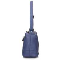 Kožená kabelka Toscanio C135 modrá