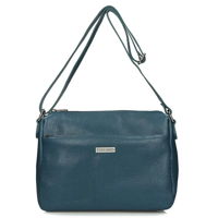 Handbag Toscanio Leather Messenger Bag A59 turquoise