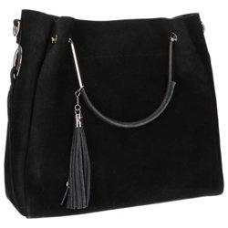 Handbag Filippo leather 1925 suede BLACK