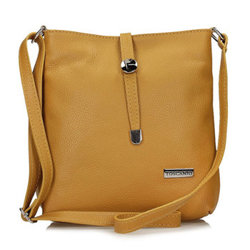 Handbag Toscanio Leather Messenger Bag A88 yellow