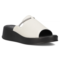 Leather slippers Filippo DK6067/24 WH white