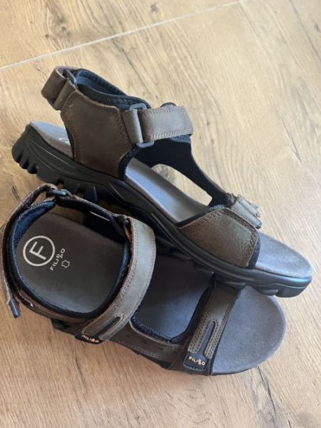 Leather Sandals Filippo MS7038/25 BR brown