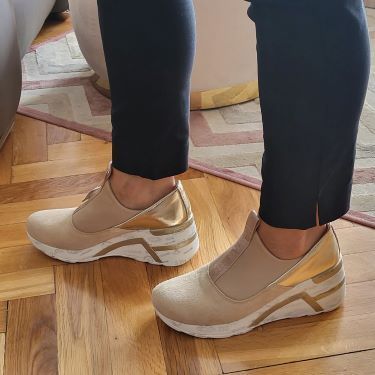 Leather Sneakers Filippo DP3652/22 beige