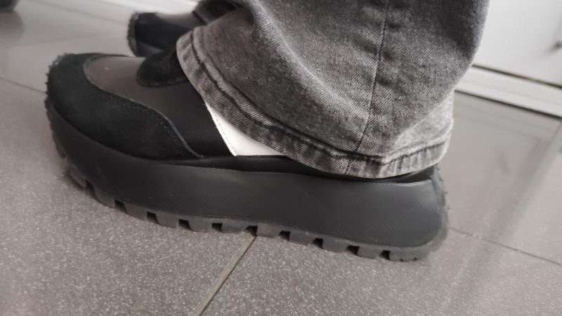 Leather sneakers Filippo DP6785/25 BK BK black