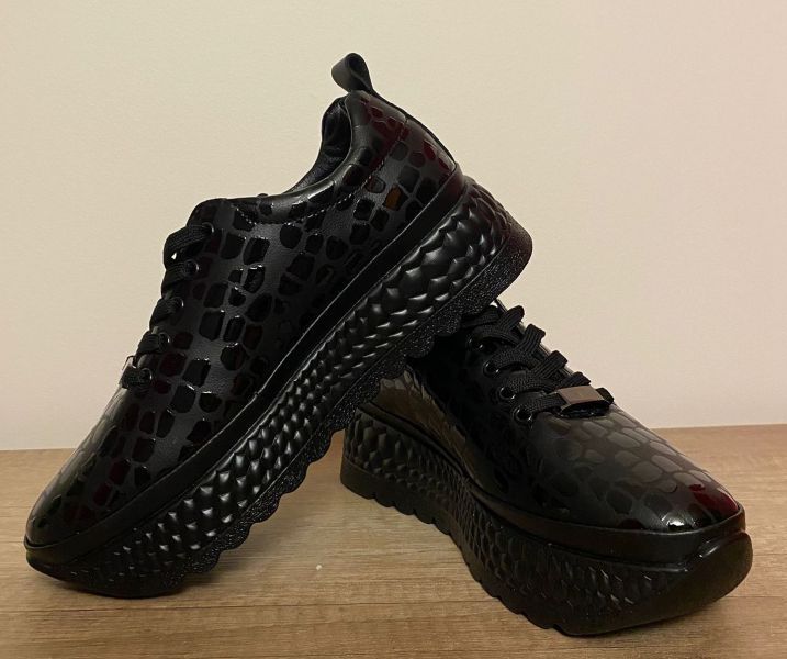 Leather sneakers Filippo DP7284/25 BK black