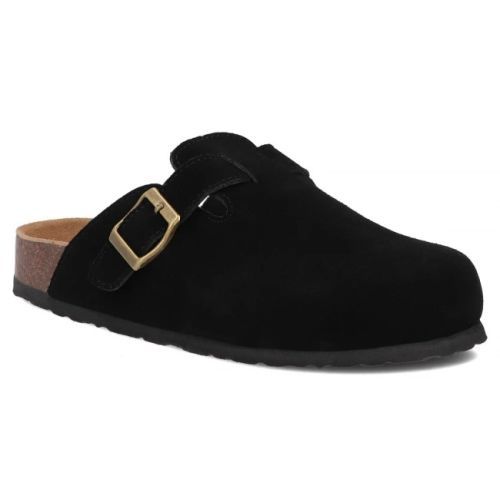 Leather flip-flops Filippo DK7918/26 BK black