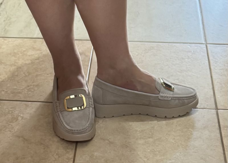 Leather loafers Filippo DP7056/25 BE beige