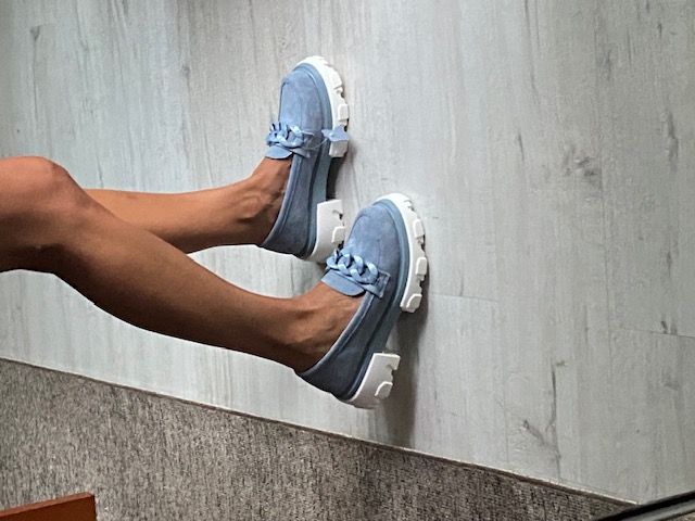 Leather shoes Filippo DP3718/23 BL blue