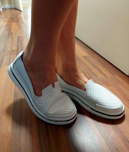 Leather shoes Filippo DP3623/22 WH white