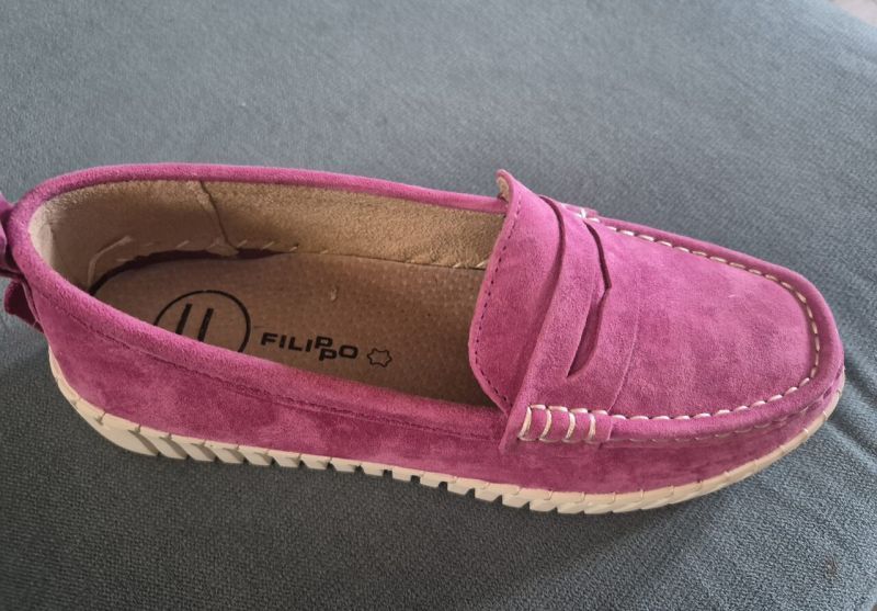 Leather loafers Filippo DP7529/26 FH fuchsia