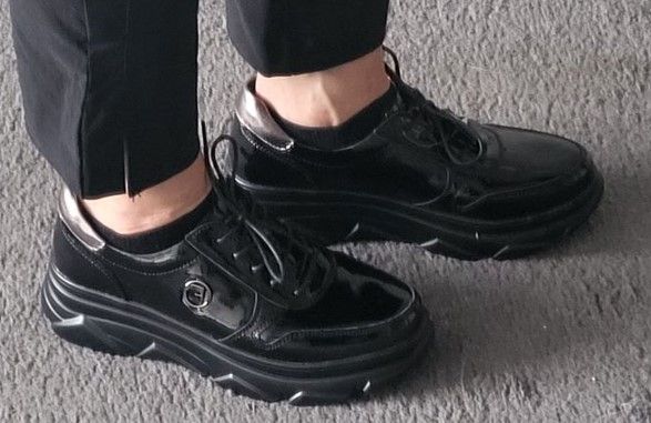 Leather Sneakers Filippo DP2138/22 BK L black