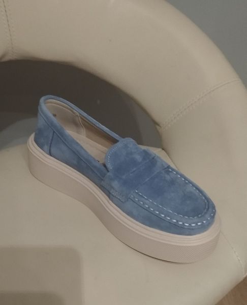 Leather shoes Filippo DP6152/24 BL blue