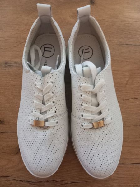 Leather sneakers Filippo DP6740/25 WH white