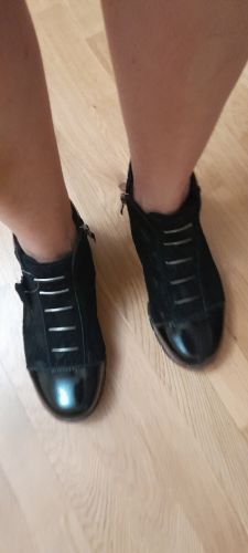 Leather ankle boots Filippo DBT3169/25 BG burgundy