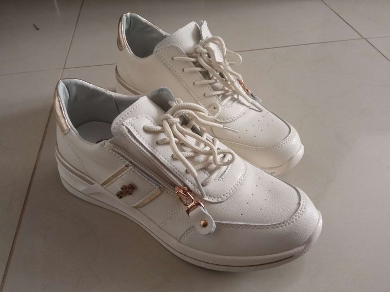 Leather sneakers Filippo DP6083/24 BE beige