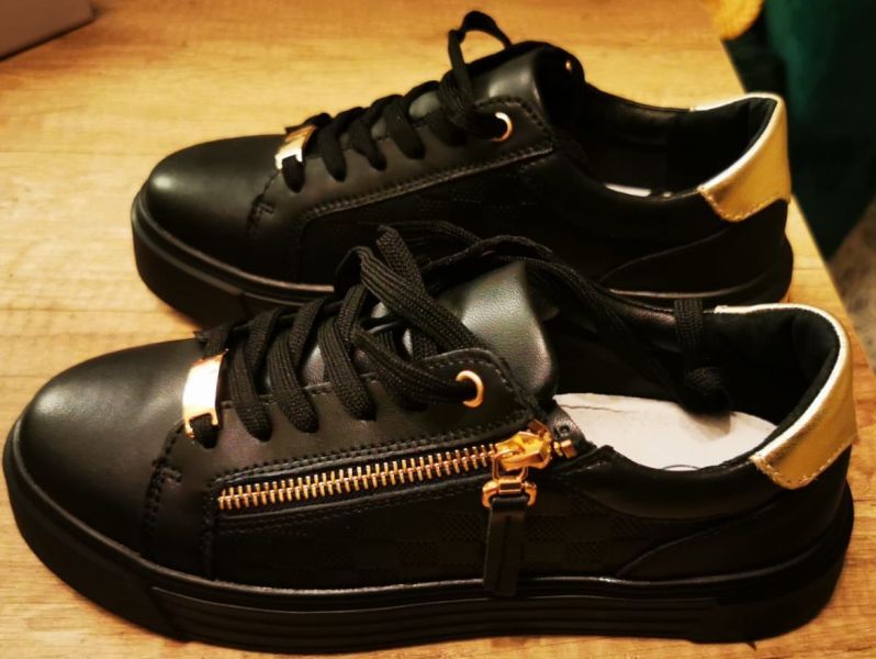 Leather shoes Filippo DP7493/25 BK black