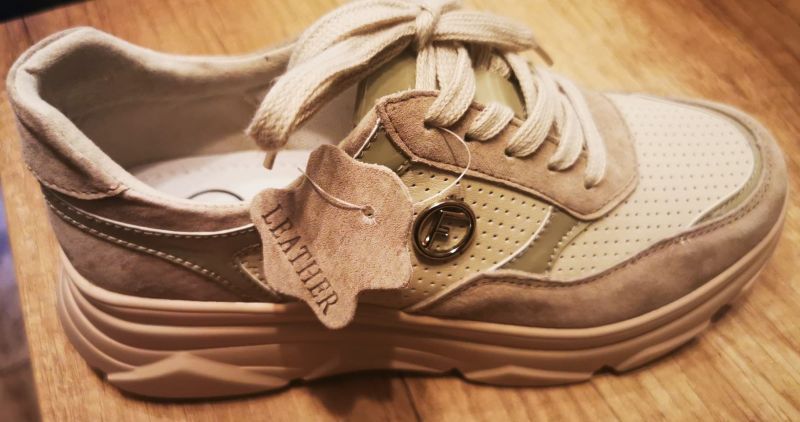 Leather sneakers Filippo DP6108/24 BE beige