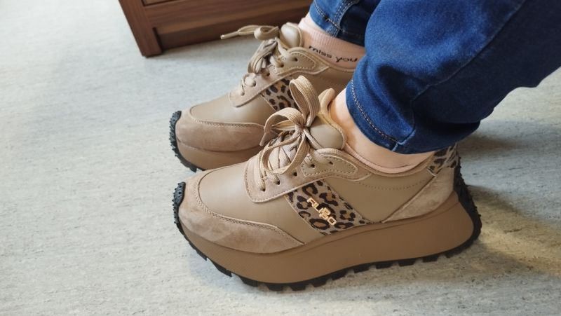 Leather sneakers Filippo DP6785/25 BE LEO brown
