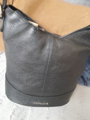 Leather handbag Toscanio 16176 black