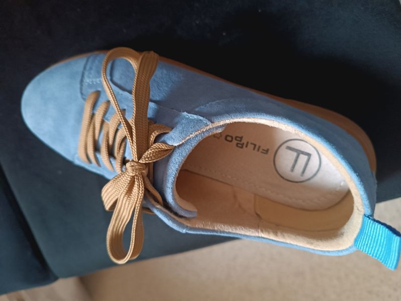 Leather shoes Filippo DP6129/24 BL blue