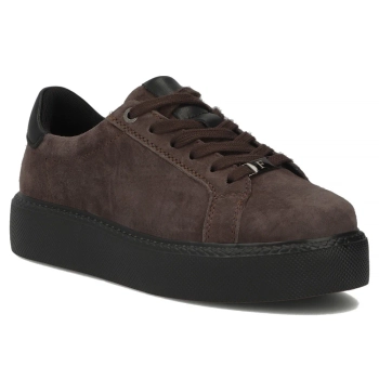 Leather sneakers Filippo DP6119/26 BR BK brown