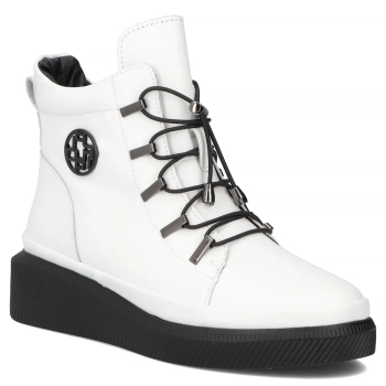 Leather ankle boots Filippo DBT7416/25 WH white