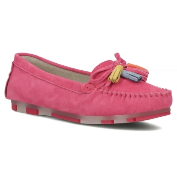 Leather loafers Filippo DP6136/25 FH fuchsia