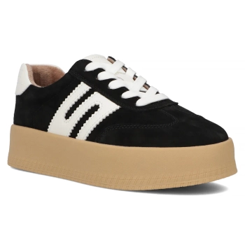 Leather sneakers Filippo DP6994/25 BK black