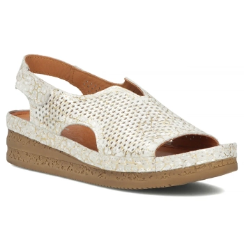 Leather sandals Maciejka L4494-35/00-1 silver