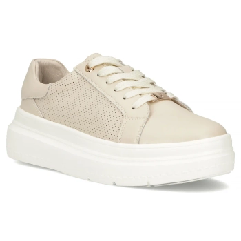 Leather sneakers Filippo DP6731/25 BE beige