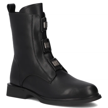 Leather ankle boots Filippo DBT7237/25 BK black