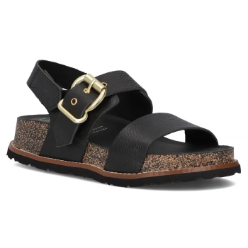 Leather sandals OCA-254 OPAK NEGRO black