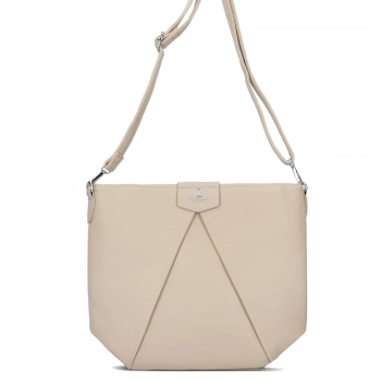Beige shoulderbag nero form