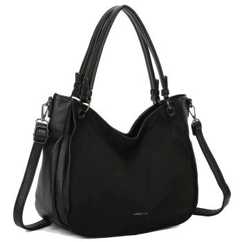 Black handbag tote maxi