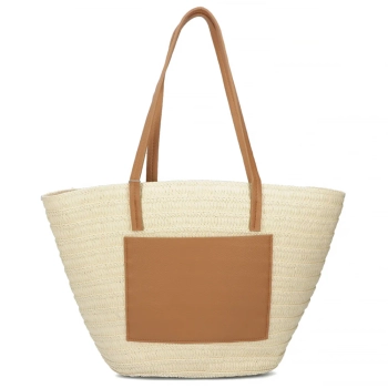 Beige basket bag willora