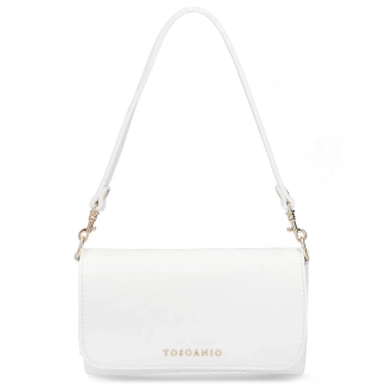 White leather handbag Toscanio H26