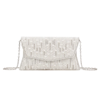 Silver handbag Shiny