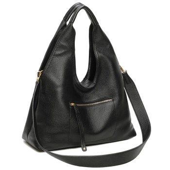 Black handbag city slouch