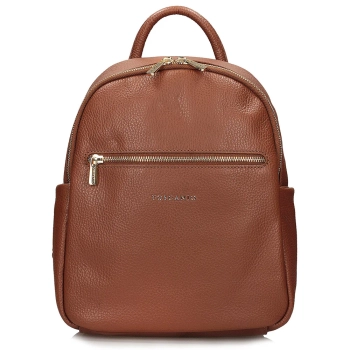 Leather backpack Toscanio F193 brown