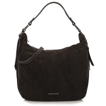 Leather handbag Toscanio G107 dark brown