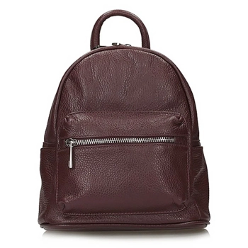 Leather backpack Toscanio A114 brown