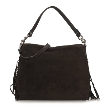 Leather handbag Toscanio  G98 dark brown