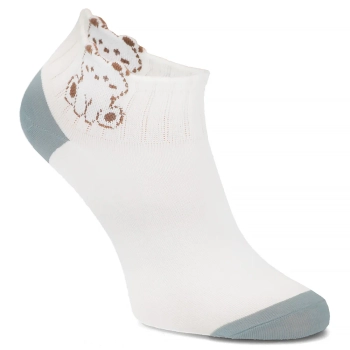 Women's Socks 2512-8 teddy bear white 