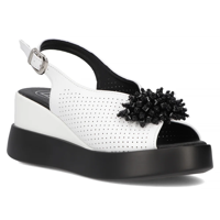 Leather sandals Filippo DS6076/25 WH white