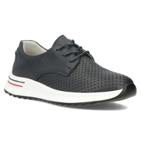 Leather shoes Filippo DP6022/24 NV navy blue