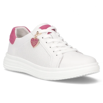 Leather sneakers Filippo DP6860/25 WH FH white