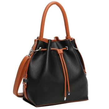 Black shoulderbag city bucket