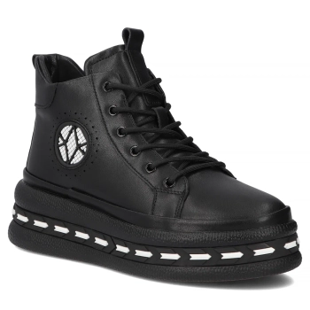 Leather ankle boots Filippo DBT7120/25 BK black